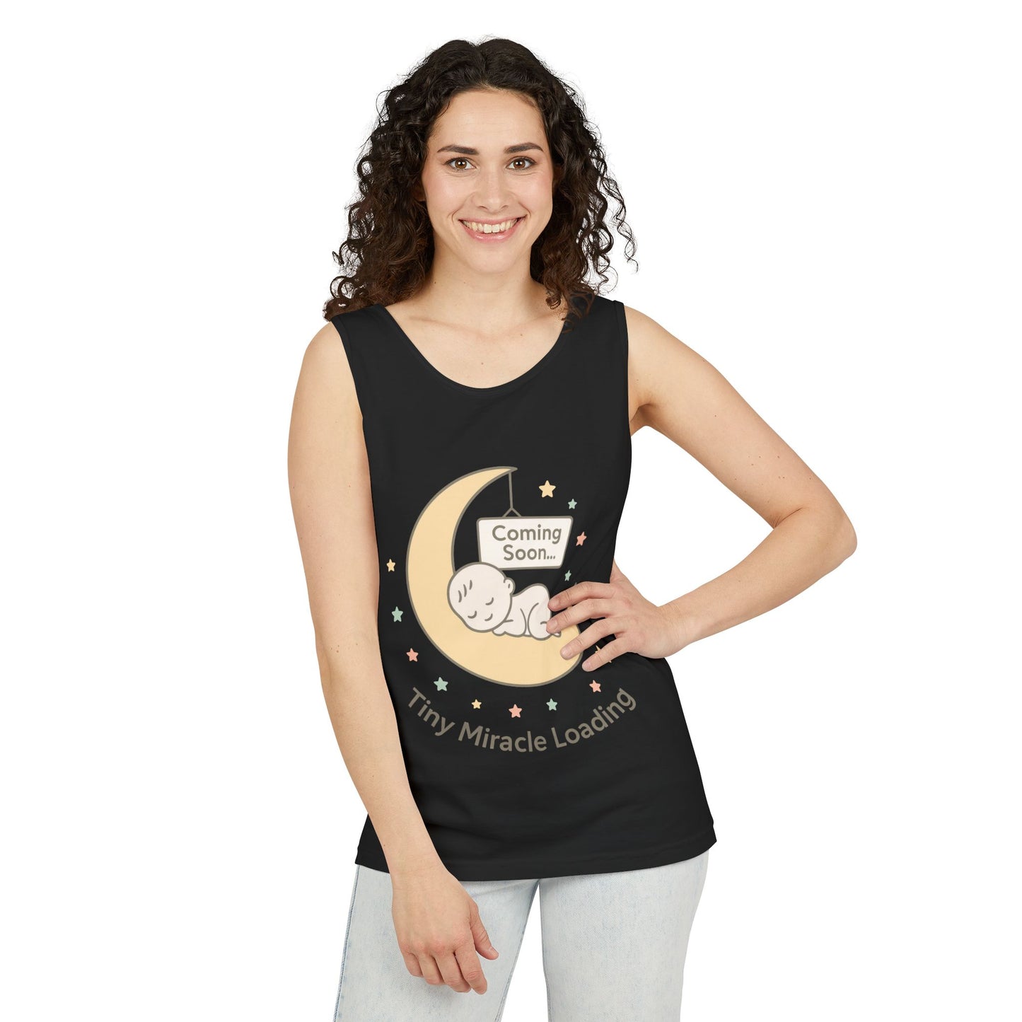 Maternity Tank Top, Coming Soon Pregnancy Announcement Top, Mom To Be Gift, Expecting Baby Reveal Tee, Baby Shower Top, Gender Reveal Top