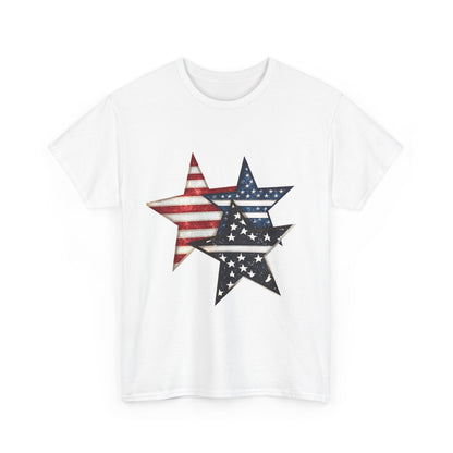 Patriotic Star Unisex Tee, USA Pride T-Shirt, Independence Day Outfit, All-American Style Shirt, Gift for Veterans, 4th of July Celebration