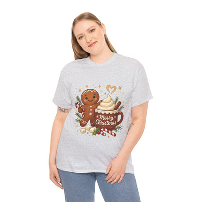 Gingerbread - Hot Cocoa Women's Christmas T-Shirt, Cozy Holiday Tee