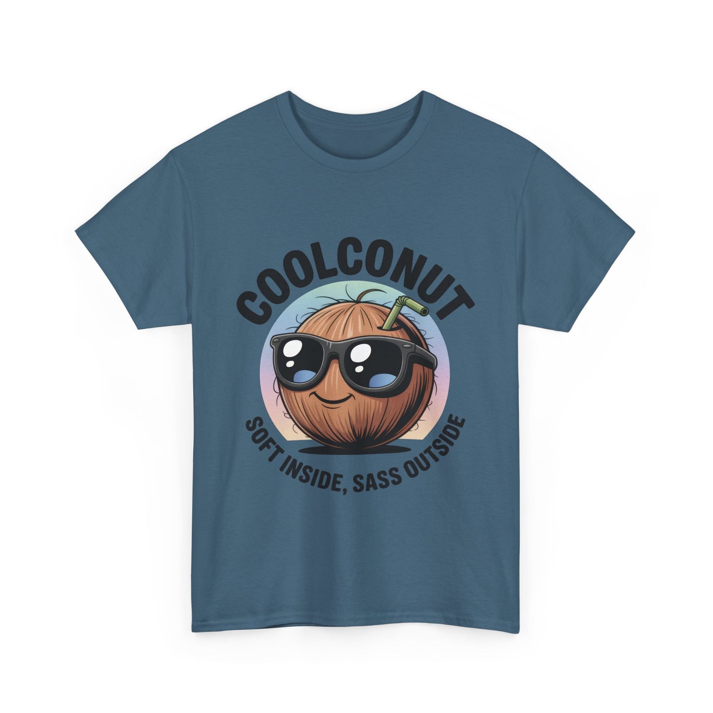 Coolconut Graphic Men's Tee, Soft Inside Sass Outside, Men's T-Shirt for Beach Lovers, Men's Fun Gift, Summer Vibes, Humor Apparel