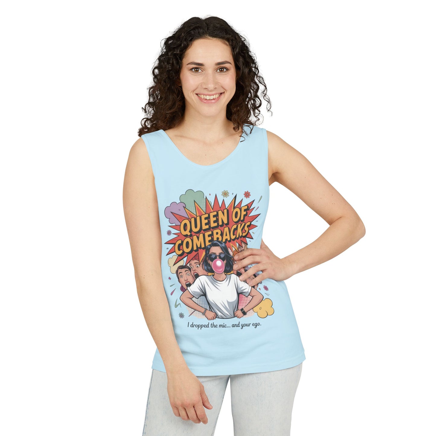 Funny Women's Tank Top, Queen of Comebacks Tee, Funny Graphic Tank, Gift for Her, Casual Wear, Comedy Apparel
