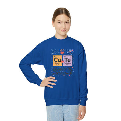CuTe Teen Crewneck Sweatshirt, Science Sweatshirt for Girls, Chemically STEM Sweatshirt, Nerdy Gift for Teens, Funny Gift for Science Lovers
