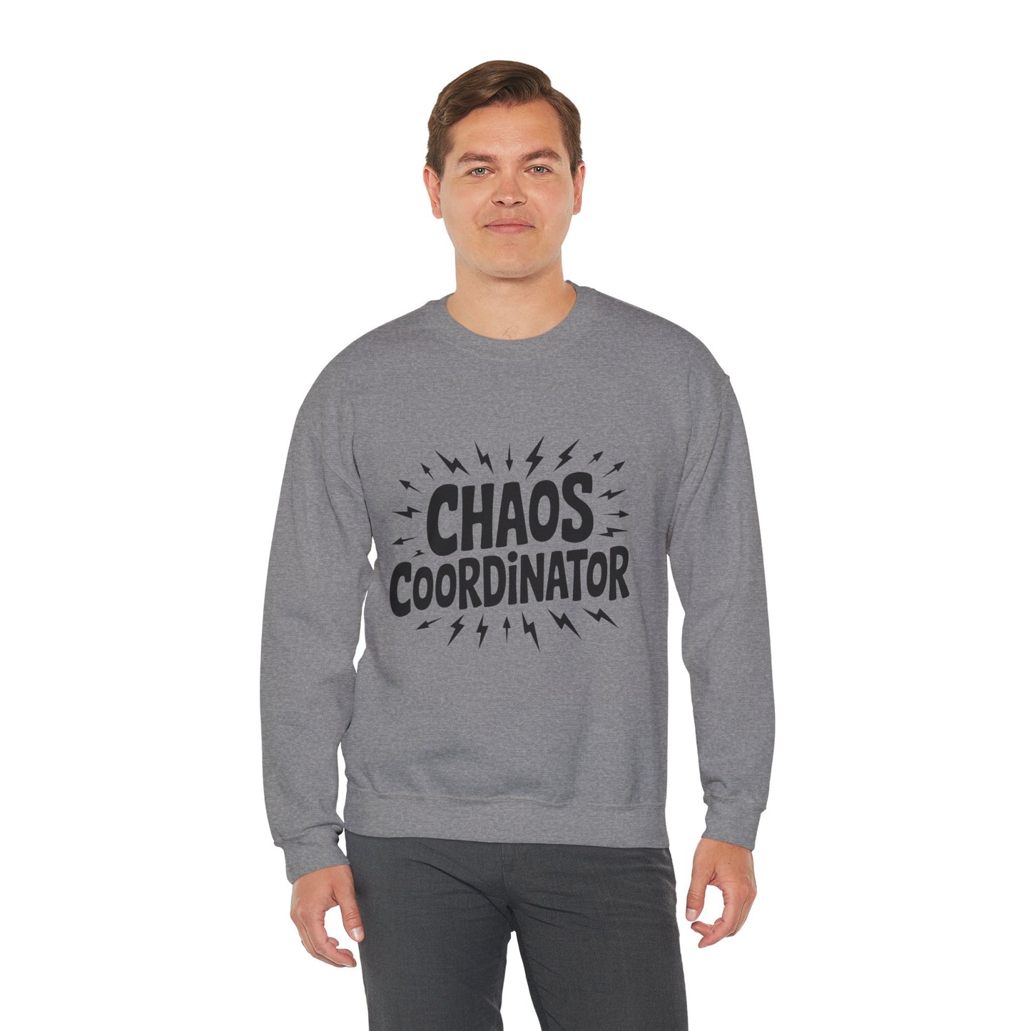 Chaos Coordinator Crewneck Men's Sweatshirt, Funny Gift for Men, Casual Wear, Unique Sweatshirt, Perfect for Everyday Style, Cozy Apparel