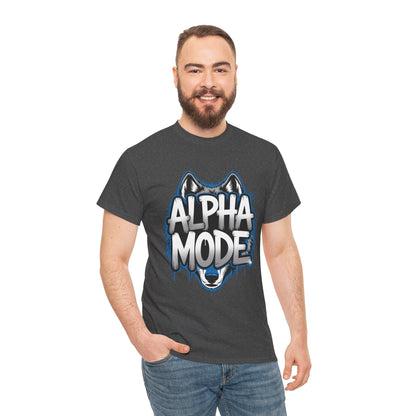 Alpha Mode Wolf Graphic Mens T-Shirt Streetwear, Alpha Tee, Wolf Tee, Street Tee, Wolf Art