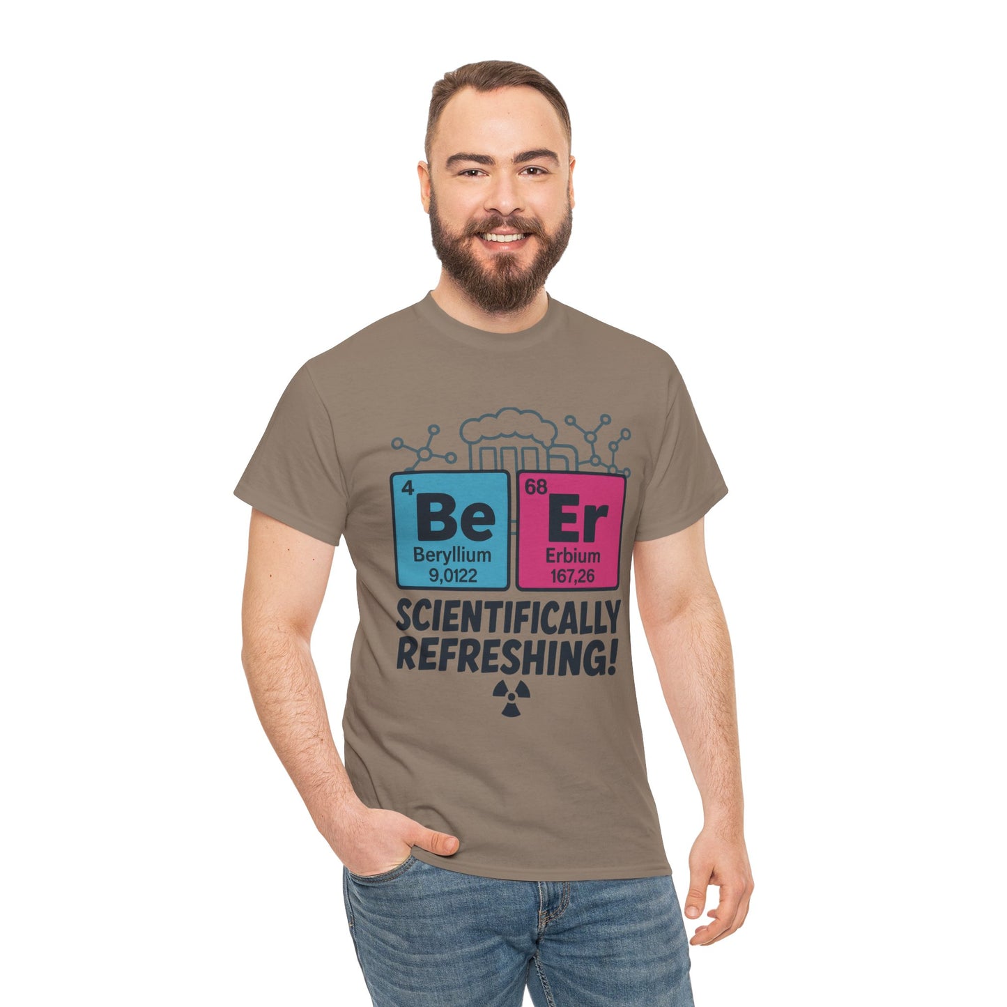 Mens Beer Science T-Shirt, Periodic Table Tee, Nerd Shirt for Him, Science Gift Tee, Chemistry Shirt, Science Lover Apparel, STEM Outfit