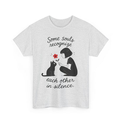 Cat Lover's Heavy Cotton Tee, Cute Cat Shirt, Pet Owner Gift, Animal Lover Apparel, Birthday Gift for Her, Women's Cotton T-Shirt, Cat Lover
