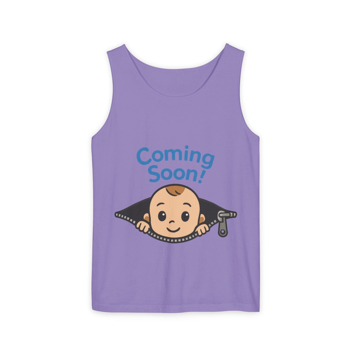 Coming Soon Maternity Tank Top, Cute Baby Boy Pregnancy Announcement Tee, Funny Expecting Mom Gift, Gender Reveal Tee, Baby Shower Top