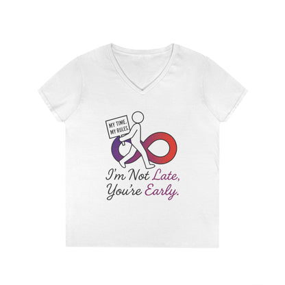 My Time My Rules Women's  V-Neck T-Shirt, Funny T-Shirt, Casual Wear, women empowerment tee, confident woman shirt, self love t shirt