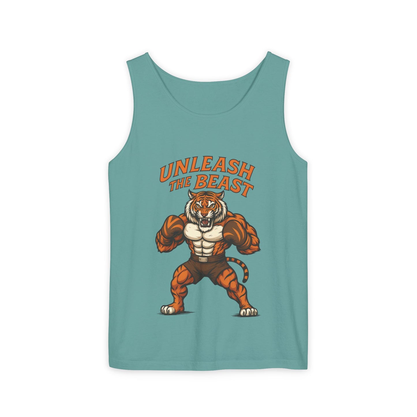 Unleash The Beast Tiger Gym Tank Top - Mens Workout Muscle Tank, Fitness Motivation Sleeveless Shirt, Bodybuilding Top, Strong Beast Gym Top