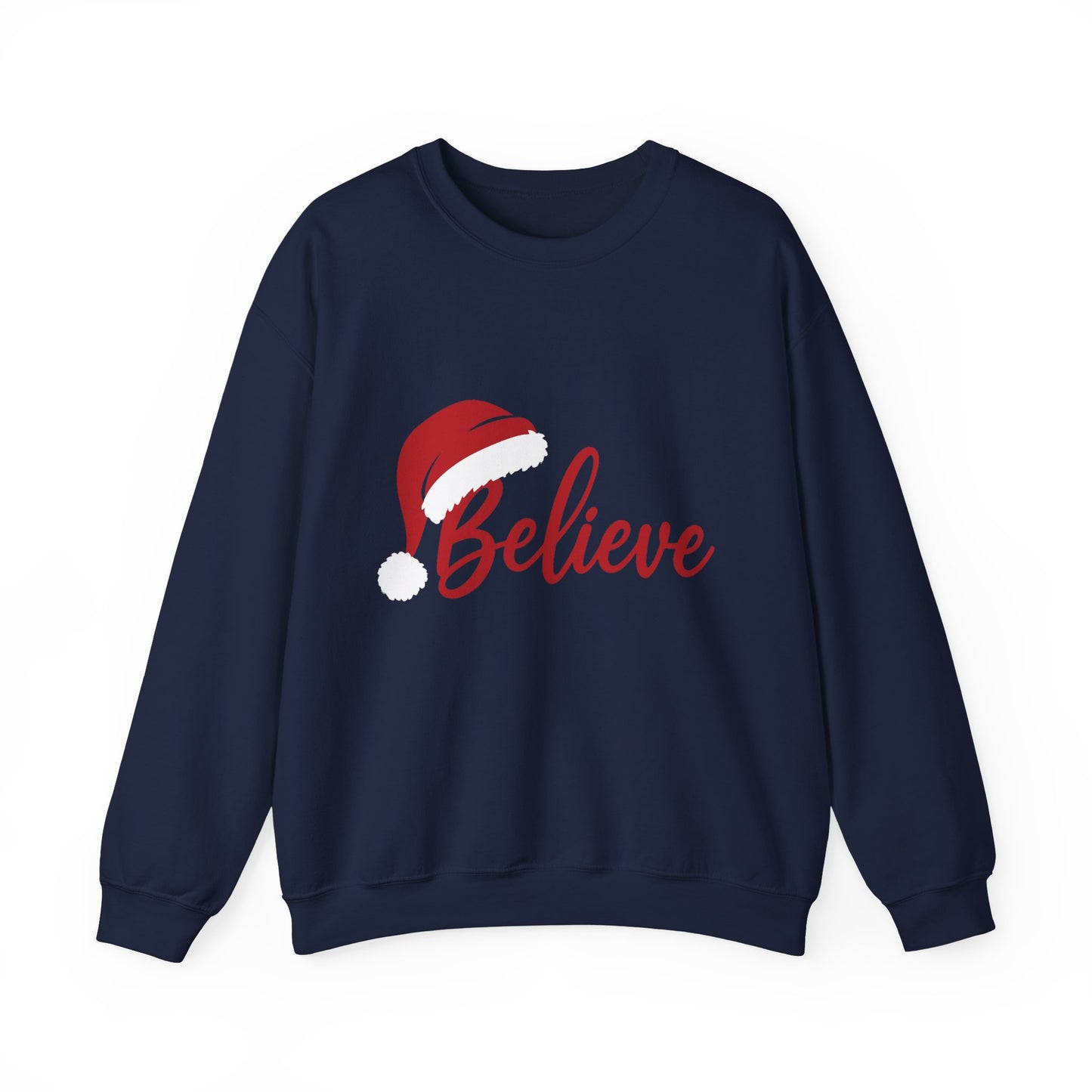 Believe Christmas Women's Sweatshirt, Minimalist Holiday Crewneck, Cozy Sweatshirt for Women