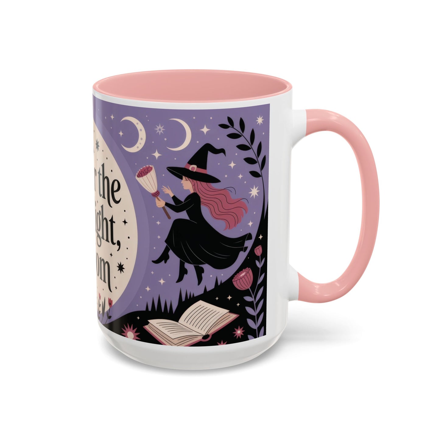 Under the Moonlight I Bloom Mug, Witchy Moon Magic Coffee Cup, Feminine Mystic Gift for Spiritual, Self Growth Lovers, Coffee Mug (11, 15oz)