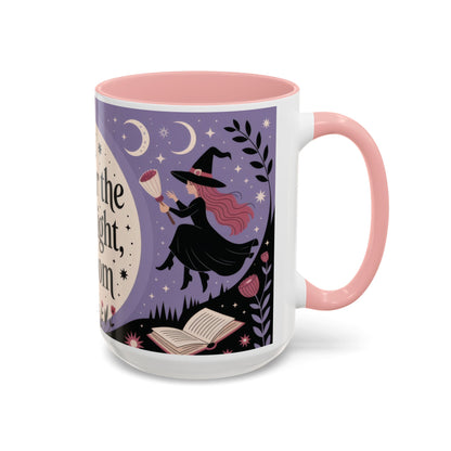 Under the Moonlight I Bloom Mug, Witchy Moon Magic Coffee Cup, Feminine Mystic Gift for Spiritual, Self Growth Lovers, Coffee Mug (11, 15oz)