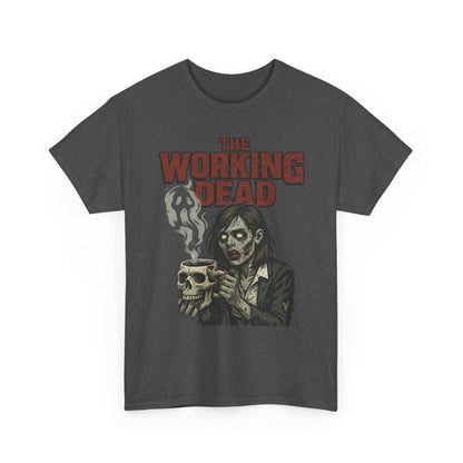 The Working Dead Women's Zombie Funny Office T-Shirt, Meeting Humor Tee, Halloween Work Tee