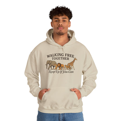 Spirit of the Wild Lion Mens Hoodie - Vacation Mode Funny Jungle King Graphic Pullover for Men, Wildlife Lovers Gift, Cozy Nature Hoodie