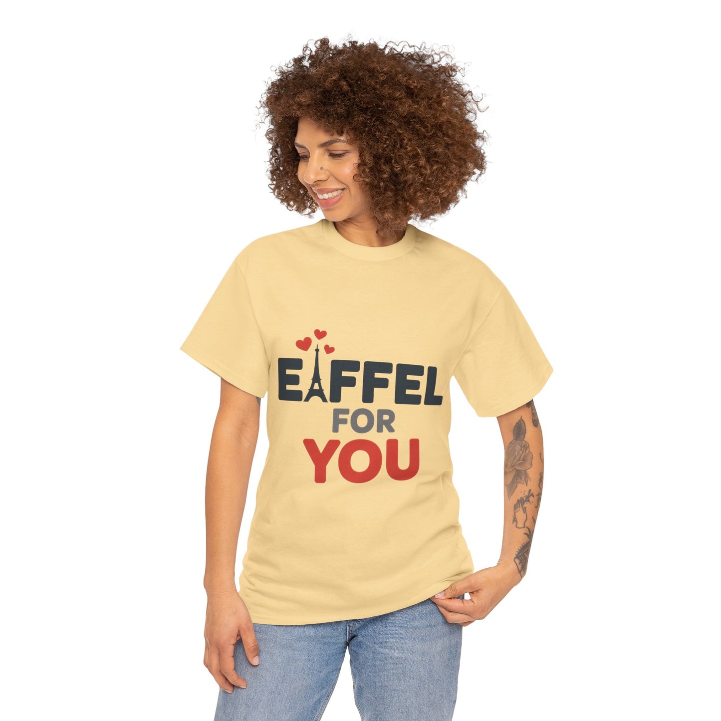 Eiffel For You Romantic Paris Graphic Womens T-Shirt, Eiffel Shirt