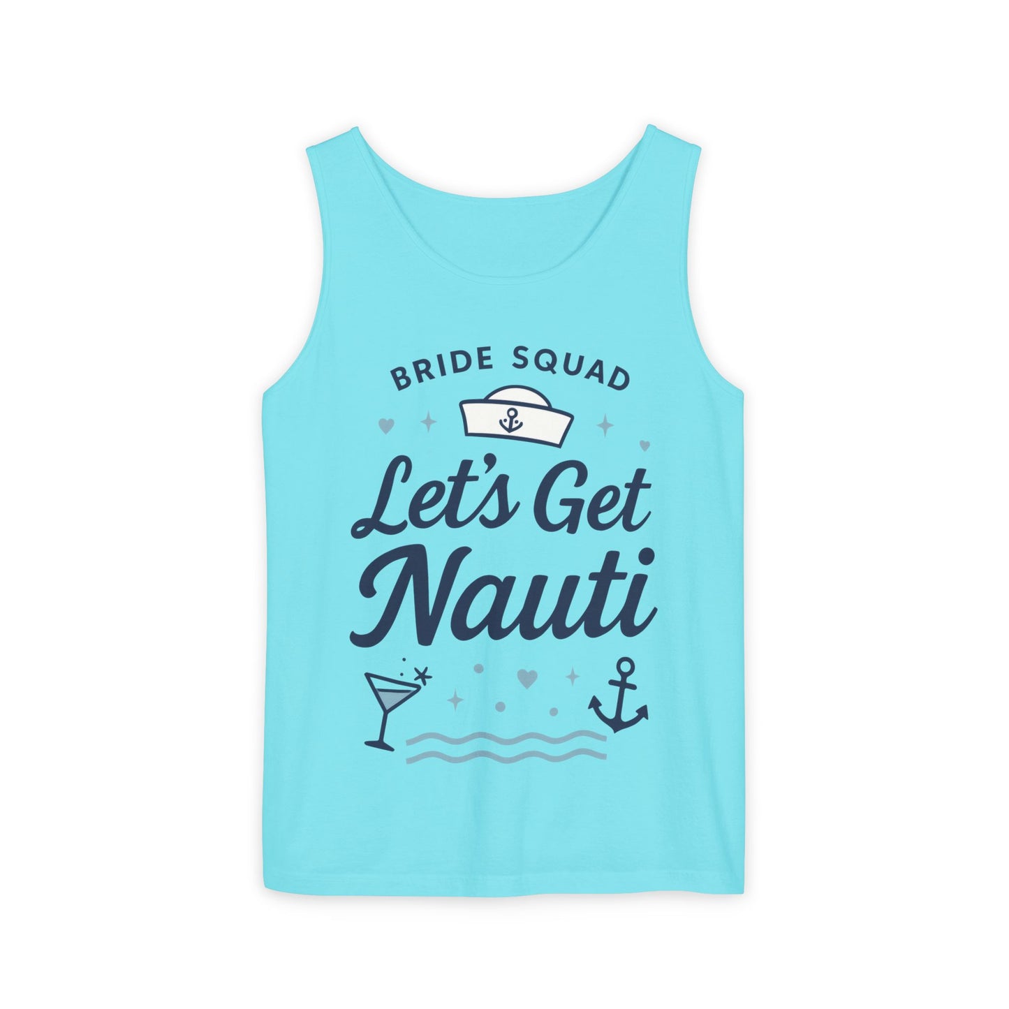 Lets Get Nauti Tank Top, Nautical Bachelorette Party Tee, Bride Squad Gift, Bridesmaid Hen Party Top, Fun Nautical Wedding Shirt