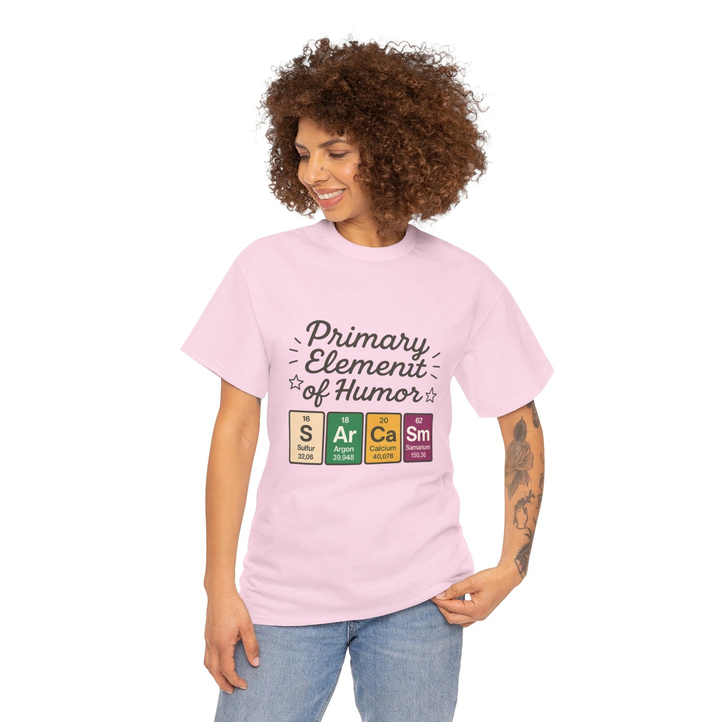 Funny Womens Sarcasm T-Shirt, Element of Humor Tee, Science Nerd Shirt, Chemistry Humor Tee, Gift for Science Lovers, Science Party Apparel