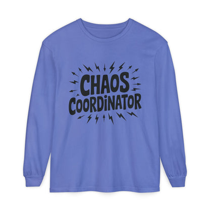 Chaos Coordinator Shirt Unisex Long Sleeve Tee, Funny Mom Life Gift, Mothers Day Shirt, Gifts for Team Leaders, Humor Apparel