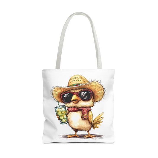 Chic Summer Tote Bag, Fun Bird Design, Beach Bag, Vacation Accessory, Perfect Gift for Bird Lovers, Eco-Friendly Shopper