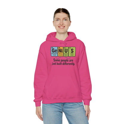 Funny Womens Genius Hoodie, Periodic Table Science Pullover, Nerdy Chemistry Sweatshirt for Her, Science Lover Apparel, Funny Chemistry Gift