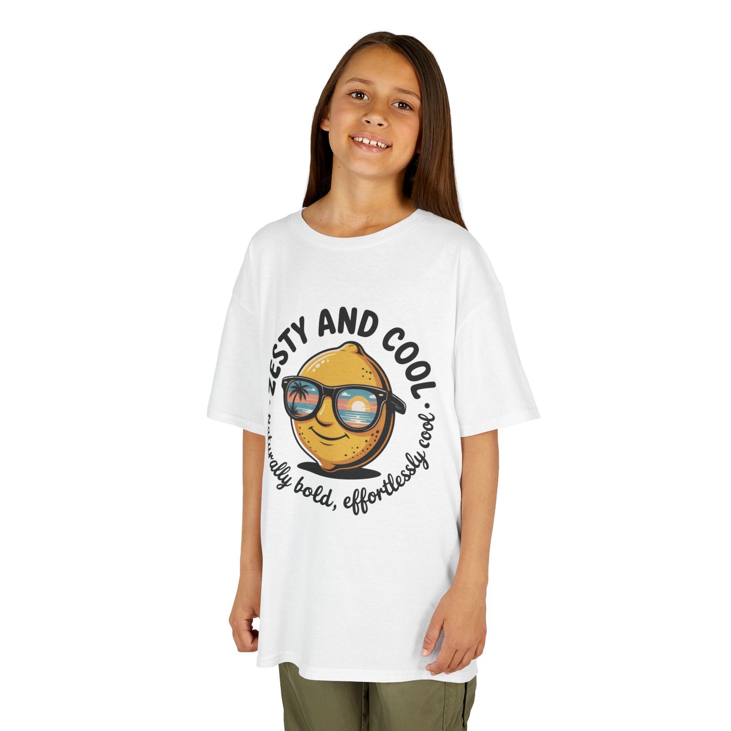 Zesty and Cool Kids Tee, Fun Summer Shirt, Birthday Gift for Kids, Playful Graphic Tee, Cool Kids Apparel, Fruit Tee for Boys and Girls