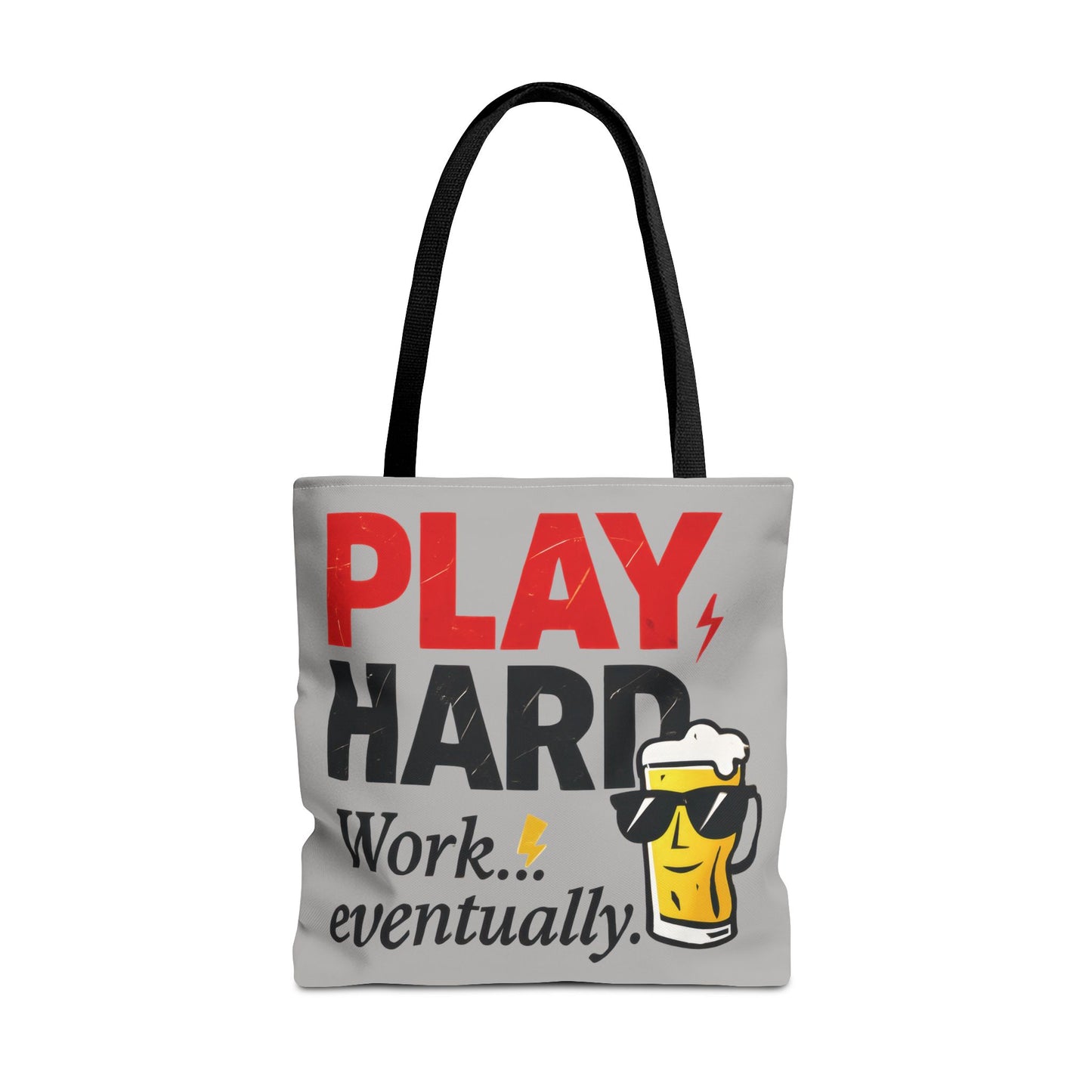 Play Hard Tote Bag - Fun, Stylish, Tote for Work & Play, Summer, Gift, Beach Bag, Everyday Carry, Beach Weekender Bag, large canvas bag