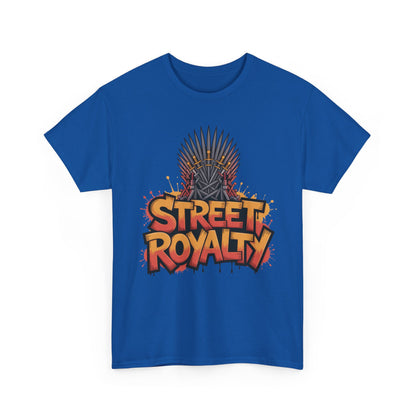 Street Royalty Men's T-Shirt, Graffiti Crown Graphic Tee, Urban Streetwear Top for Skaters and Hip Hop Style