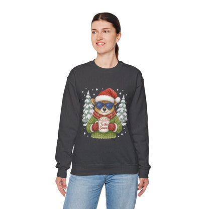 Women's Tis the Season Christmas Sweatshirt, Festive Reindeer Pullover