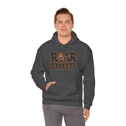 Men's Heavy Blend™ Hooded Sweatshirt, Roar on the Streets Lion Hoodie Mens Bold Streetwear