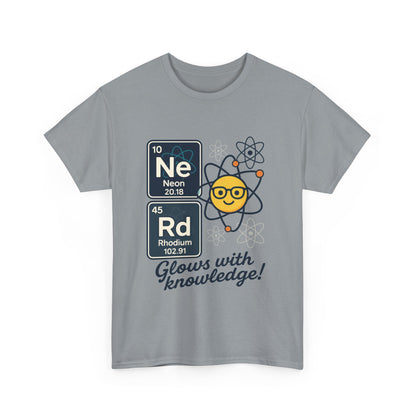 Funny Mens Nerd T-Shirt, NeRd Periodic Table Shirt, Glowing Knowledge Tee, Science Lover Gift, Chemistry Shirt, STEM Apparel, Science Tee