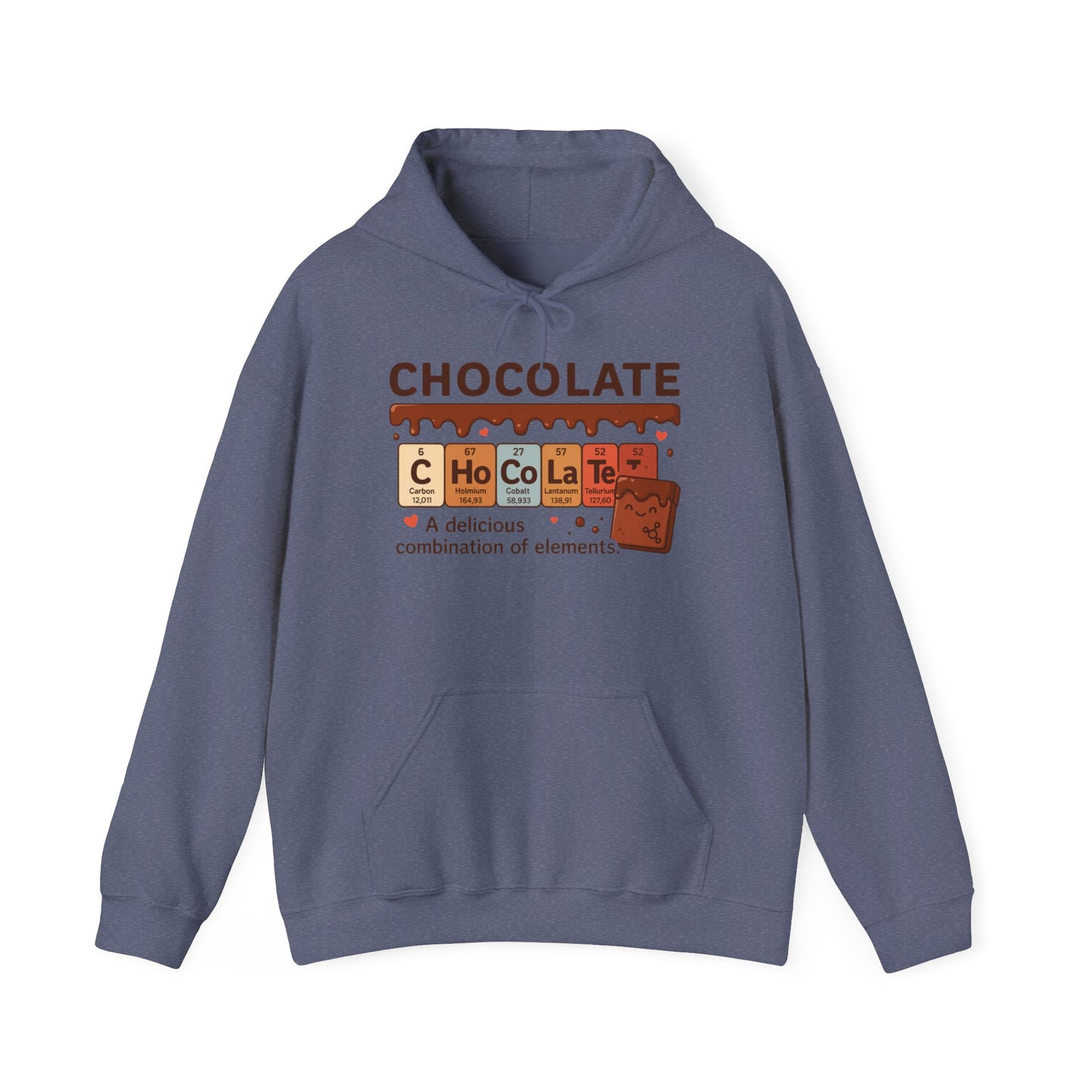 Chocolate Lover's Comfort Hoodie, Perfect Gift for Chemistry Lovers, Casual Wear, Sweet Treats Enthusiasts, Birthdays, Chemistry Students