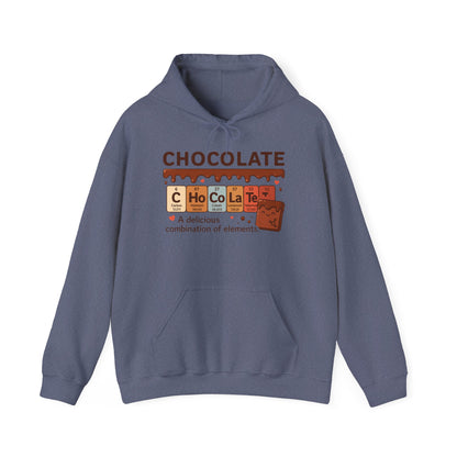 Chocolate Lover's Comfort Hoodie, Perfect Gift for Chemistry Lovers, Casual Wear, Sweet Treats Enthusiasts, Birthdays, Chemistry Students