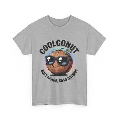 Coolconut Graphic Men's Tee, Soft Inside Sass Outside, Men's T-Shirt for Beach Lovers, Men's Fun Gift, Summer Vibes, Humor Apparel
