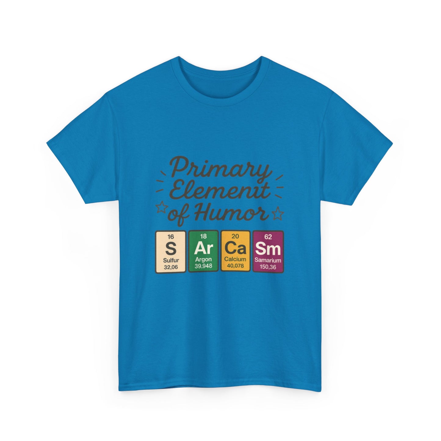 Funny Womens Sarcasm T-Shirt, Element of Humor Tee, Science Nerd Shirt, Chemistry Humor Tee, Gift for Science Lovers, Science Party Apparel