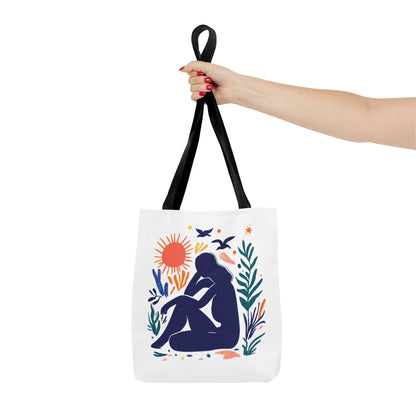 Boho Art Tote Bag, Versatile Eco-Friendly Carryall, Gift for Her, Summer Outing, Beach Bag, Reusable Shopping Tote