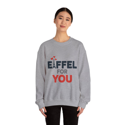 Womens Heavy Blend™ Crewneck Sweatshirt, Eiffel For You Romantic Paris Womens Sweatshirt