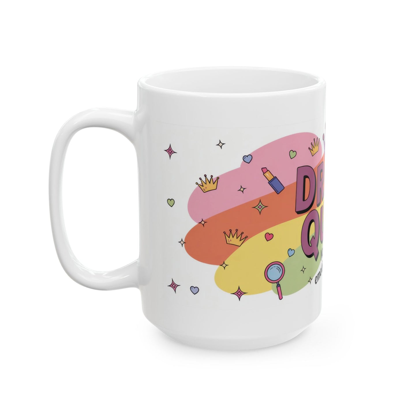 Drama Queen Coffee Mug, Funny Colorful Quote Cup, Not Dramatic Just Emotionally Advanced, Gift for Sassy Women or Friends