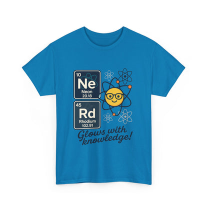 Funny Mens Nerd T-Shirt, NeRd Periodic Table Shirt, Glowing Knowledge Tee, Science Lover Gift, Chemistry Shirt, STEM Apparel, Science Tee