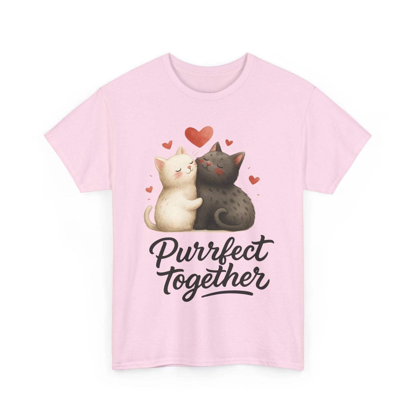 Purrfect Together Cat Womens Tee, Cute Cat Lovers Gift, Funny Animal T-Shirt, Womens Cotton Graphic Tee, Perfect for Valentine's Day, Pet [...]