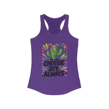 Choose Joy Always Racerback Womens Tank, Positive Vibes, Summer Fitness Top, Inspirational Apparel, Cute Workout Shirt, Gift for Her