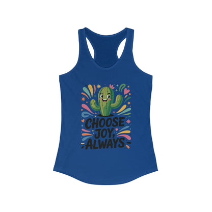 Choose Joy Always Racerback Womens Tank, Positive Vibes, Summer Fitness Top, Inspirational Apparel, Cute Workout Shirt, Gift for Her