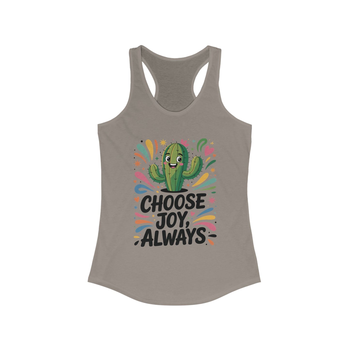 Choose Joy Always Racerback Womens Tank, Positive Vibes, Summer Fitness Top, Inspirational Apparel, Cute Workout Shirt, Gift for Her