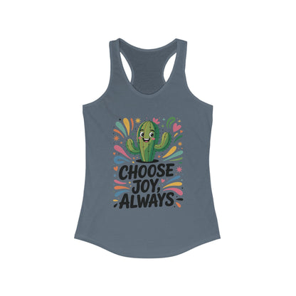 Choose Joy Always Racerback Womens Tank, Positive Vibes, Summer Fitness Top, Inspirational Apparel, Cute Workout Shirt, Gift for Her