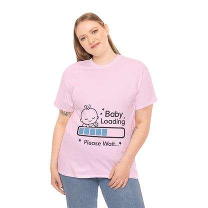 Baby Loading Maternity T-Shirt, Funny Pregnancy Announcement Tee, Mom To Be Gift, Expecting Baby Tee, Pregnancy Reveal Top, Baby Shower Gift