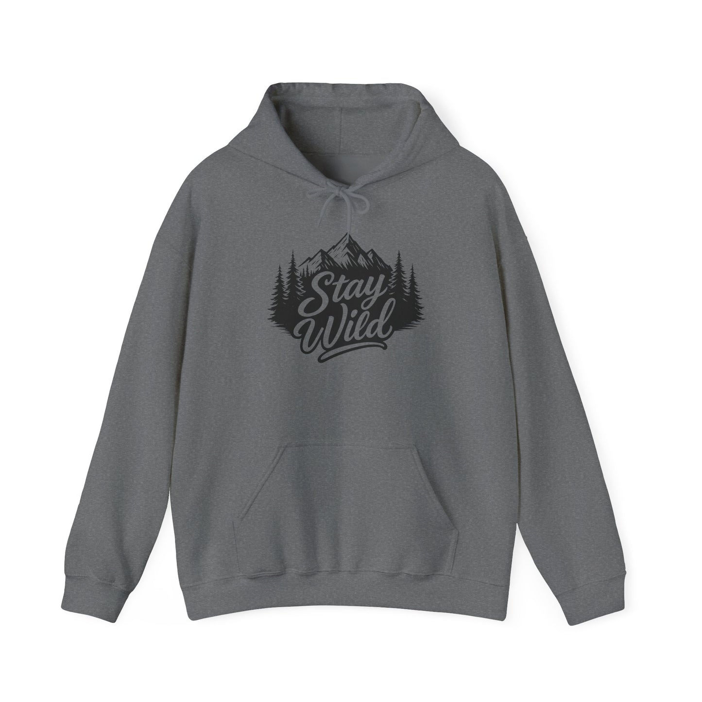 Stay Wild Hoodie, Nature Lover Unisex Pullover, Mountain Adventure Hiking Sweatshirt, Outdoorsy Gift for Him Her