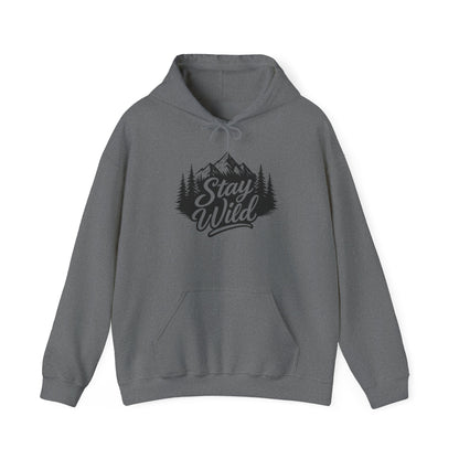 Stay Wild Hoodie, Nature Lover Unisex Pullover, Mountain Adventure Hiking Sweatshirt, Outdoorsy Gift for Him Her