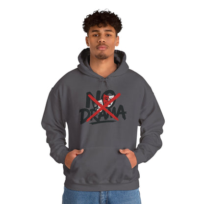 No Drama Mens Hoodie, Cozy Hoodie, Everyday Wear, Gift for Friend, Casual Fashion, Relaxed Vibes