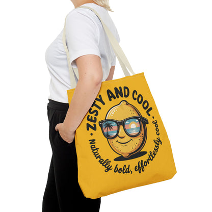 Zesty Lemon Tote Bag - Fun & Bold Carry-All for Everyday Use, Summer, Beach Days, Gifts, Eco-Friendly Shopping, Large Tote Bag