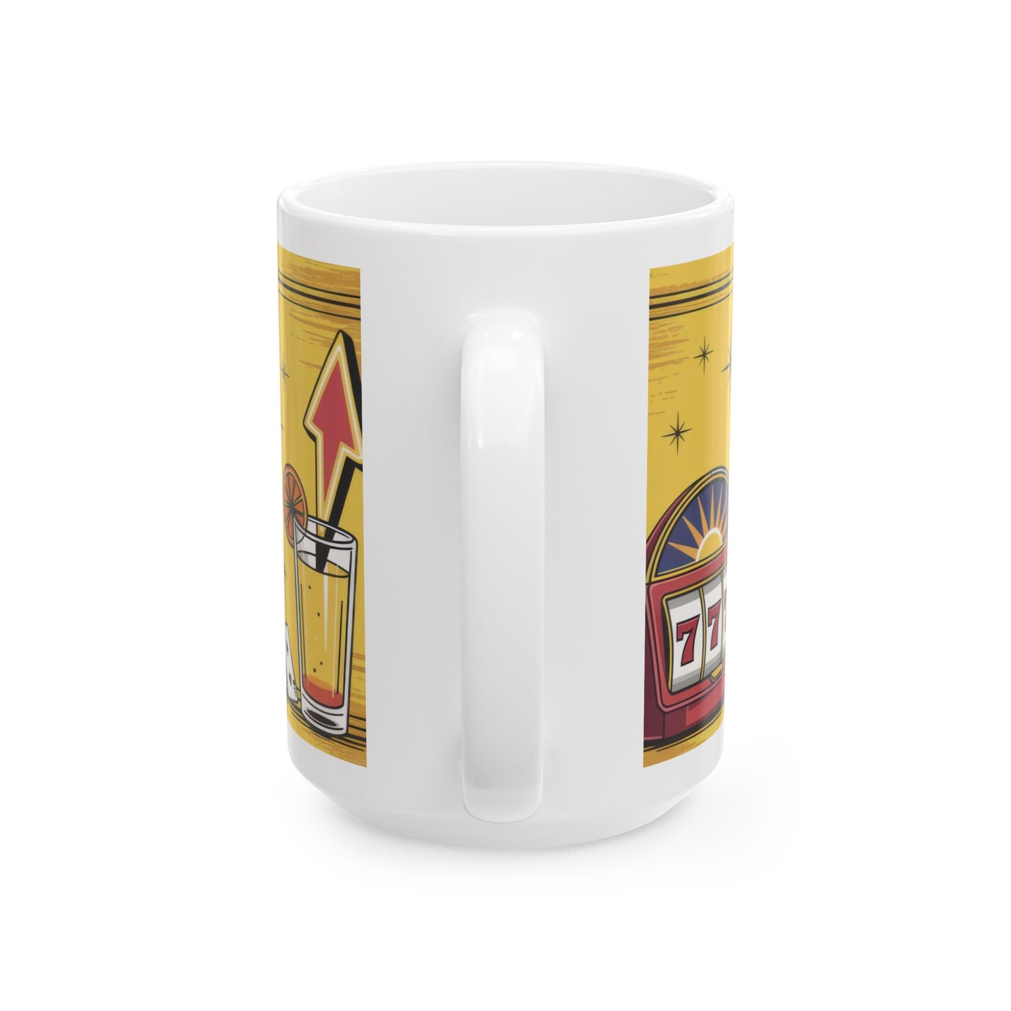 Viva Las Vegas Mug, Retro Coffee Cup, Vegas Gift for Casino Lovers & Travel Enthusiasts, Casino Theme Ceramic Mug