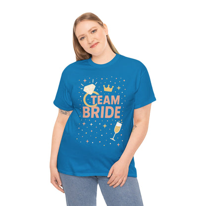 Team Bride T-Shirt, Bachelorette Party Tee, Bridesmaid Wedding Tee, Hen Party Matching Shirts, Bridal Shower,  Bridesmaids Gift